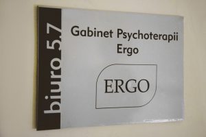 Tabliczka gabinet ERGO
